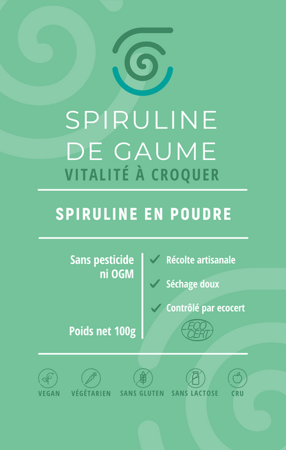 Spiruline en poudre - sachet 100g
